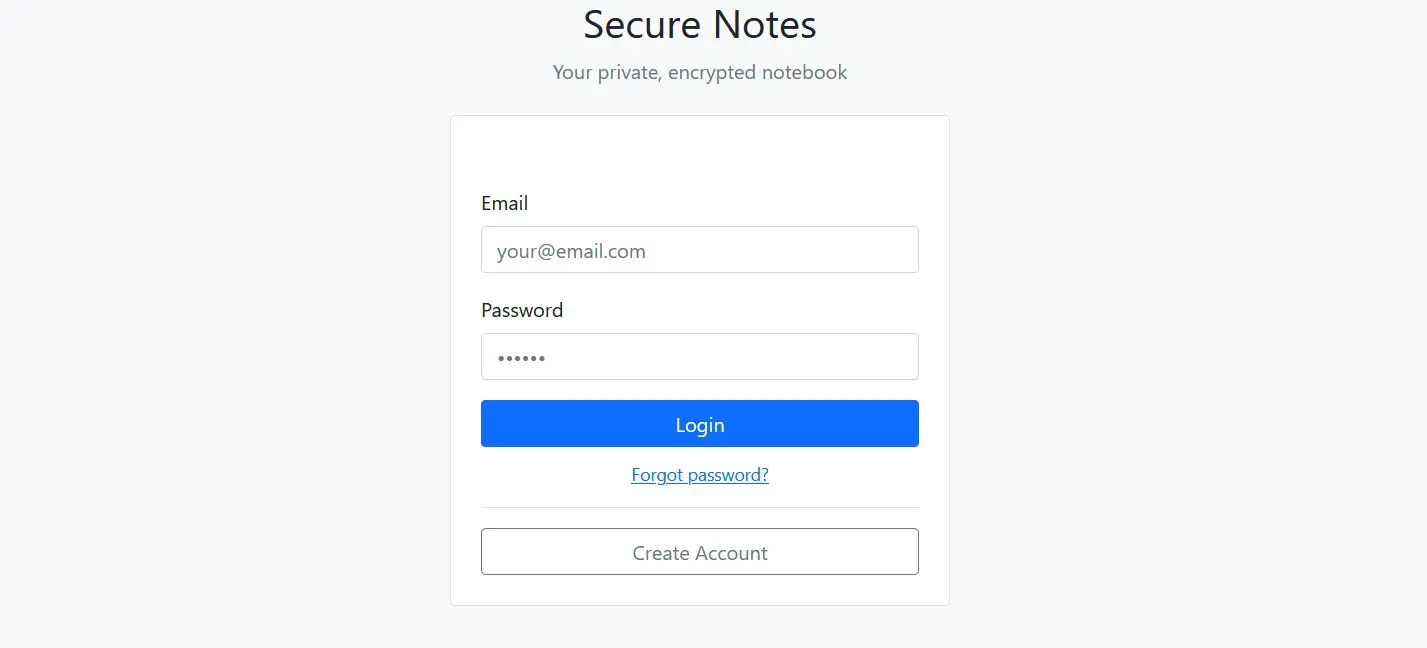 Secure Notes